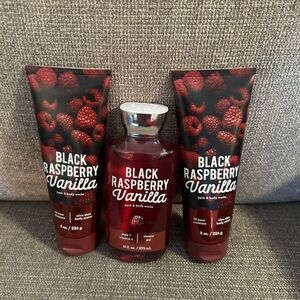 Bath & Body Works Black Raspberry Vanilla Body Wash Set